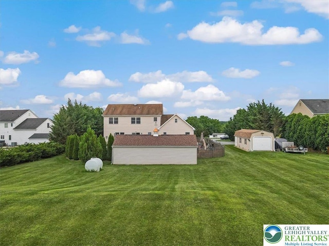 2804 Lehigh Ln, Upper Nazareth Twp, PA 18064 - view of green lawn featuring an outbuilding