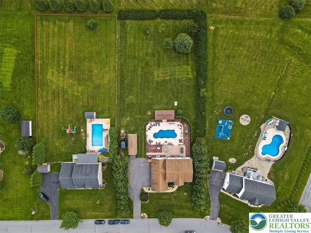 2804 Lehigh Ln, Upper Nazareth Twp, PA 18064 - drone / aerial view of a pool