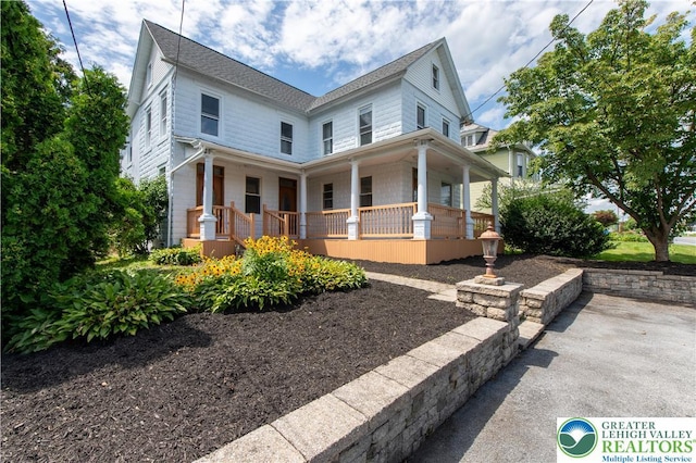 5734 Rte 873, North Whitehall Twp, PA 18078 - view of front facade with a porch