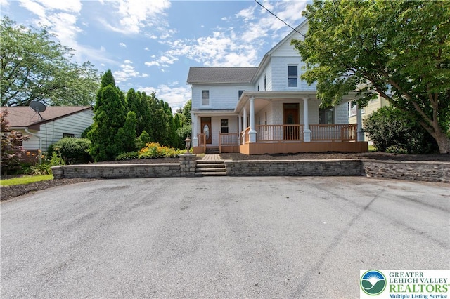 5734 Rte 873, North Whitehall Twp, PA 18078 - view of front of home featuring a porch