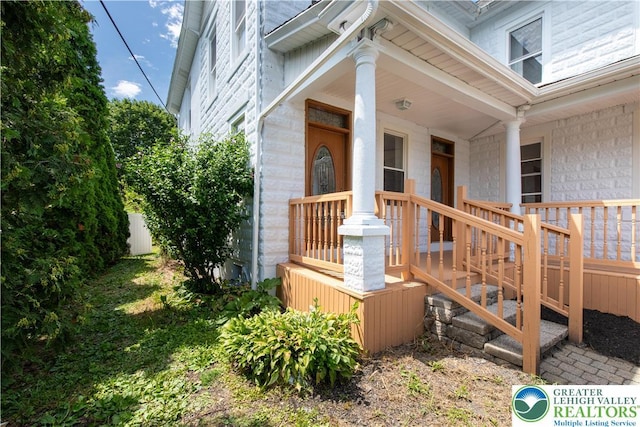 5734 Rte 873, North Whitehall Twp, PA 18078 - entrance to property featuring a porch