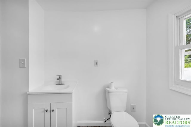 5734 Rte 873, North Whitehall Twp, PA 18078 - half bathroom with vanity and healthy amount of natural light