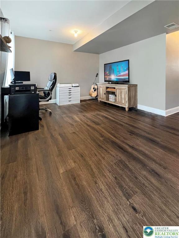20 Gold Rose Ln, Palmer Twp, PA 18045 - home office featuring dark wood-type flooring