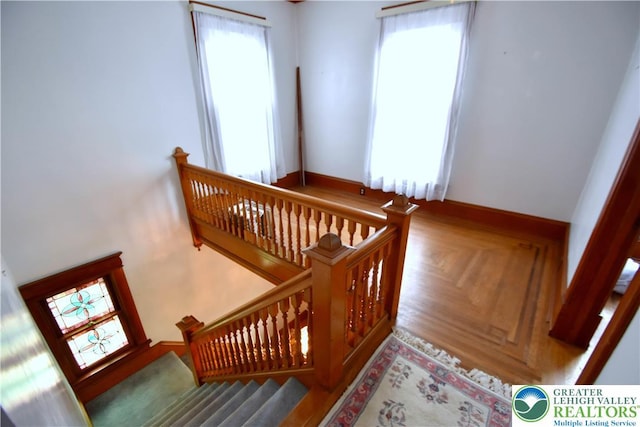 107 N Schanck Ave, Pen Argyl Boro, PA 18072 - stairs featuring healthy amount of natural light