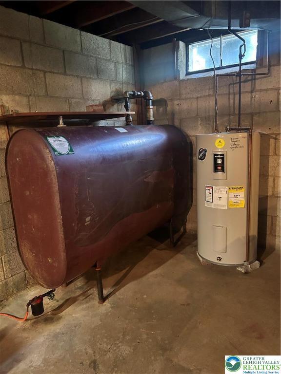 2653 Woodlawn Ave, Palmer Twp, PA 18045 - utility room featuring heating fuel and water heater
