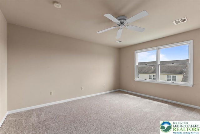 9 Stone Crk, Palmer Twp, PA 18045 - unfurnished room with carpet floors, a ceiling fan, and a smoke detector