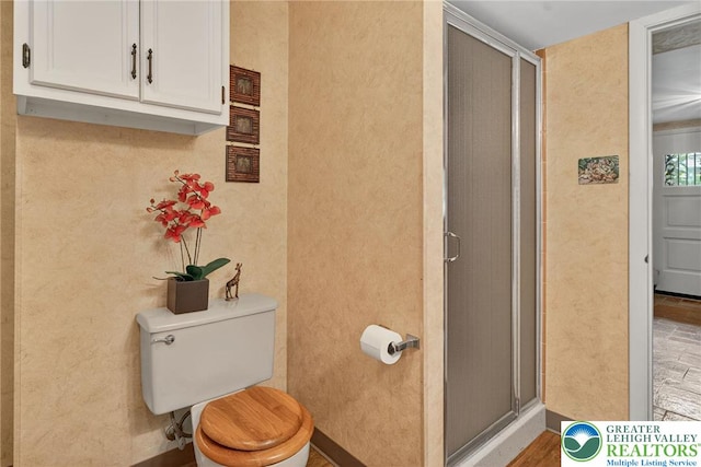 56 Hearthstone Dr, Exeter Twp, PA 19606 - full bath with a shower stall and a textured wall