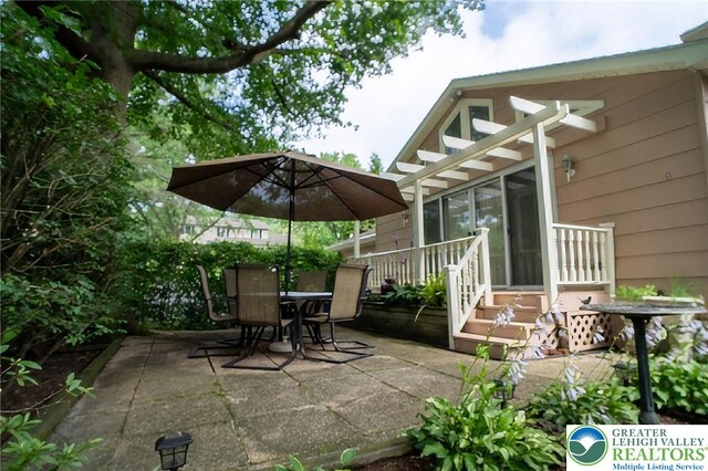 56 Hearthstone Dr, Exeter Twp, PA 19606 - view of patio / terrace featuring outdoor dining space