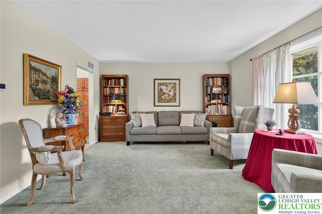 56 Hearthstone Dr, Exeter Twp, PA 19606 - living area with carpet flooring