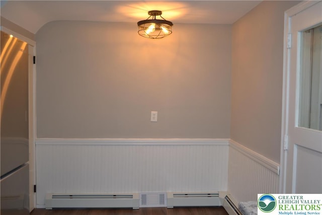 1424 Westgate Dr, Hanover Twp, PA 18017 - empty room featuring wainscoting and a baseboard radiator