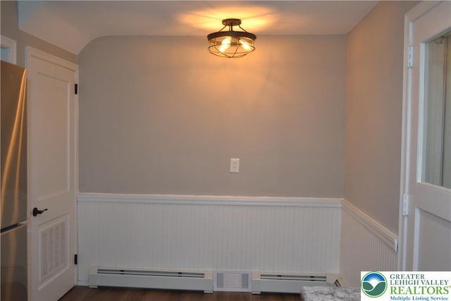 1424 Westgate Dr, Hanover Twp, PA 18017 - spare room featuring wainscoting and baseboard heating