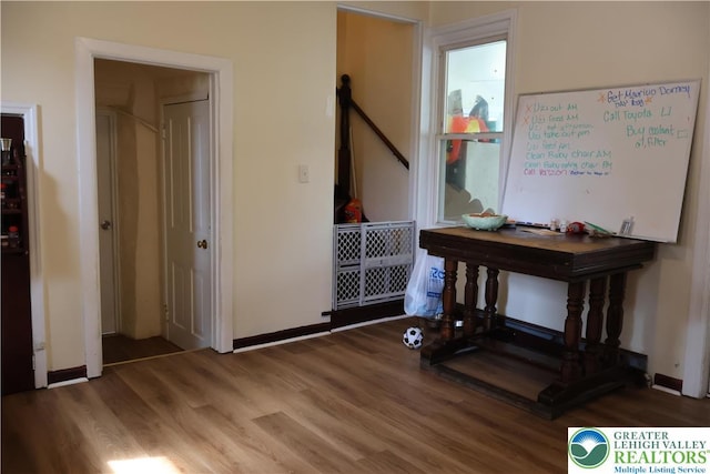 1533 E Emmaus, Salisbury Twp, PA 18103 - hallway featuring wood finished floors and baseboards