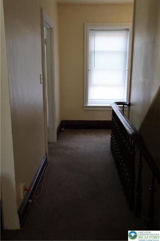 1533 E Emmaus, Salisbury Twp, PA 18103 - hallway featuring carpet flooring and an upstairs landing
