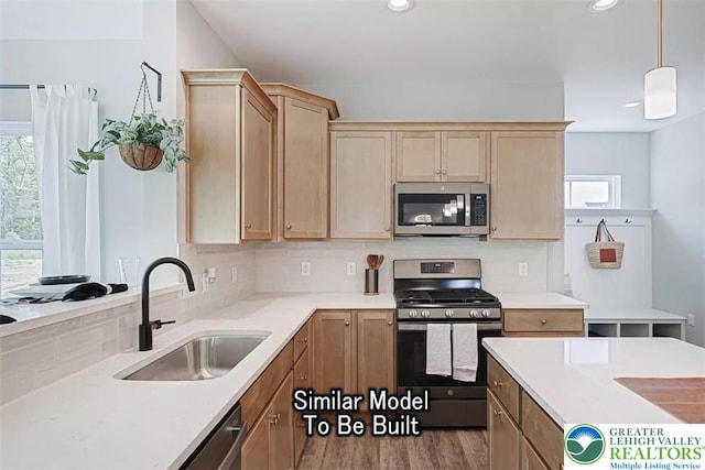 Bambi Ln Lot 40, Mahoning Twp, PA 18235 - kitchen featuring stainless steel appliances, plenty of natural light, decorative backsplash, and recessed lighting