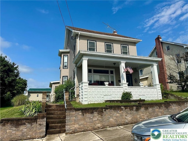 218 3rd, Lehighton Boro, PA 18235 - traditional style home featuring a porch and stairs