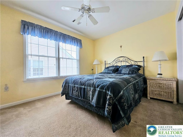 15 Devonshire Dr, Palmer Twp, PA 18045 - bedroom featuring carpet and a ceiling fan