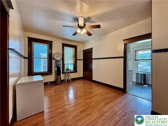 926 Delaware Ave, Fountain Hill Boro, PA 18015 - unfurnished bedroom featuring wood finished floors and fridge