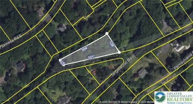 305 Shawnee Ave, Easton, PA 18042 - aerial map of property and surrounding area