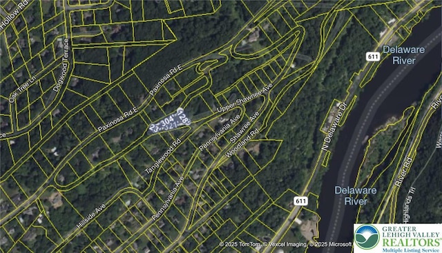 305 Shawnee Ave, Easton, PA 18042 - aerial overview of property's location