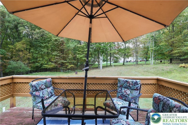 303 Lakefield Ter, Jackson Twp, PA 18360 - view of wooden terrace