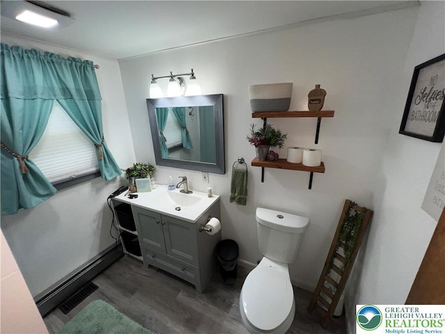 532 6th St, Whitehall Twp, PA 18052 - bathroom featuring wood finished floors and vanity