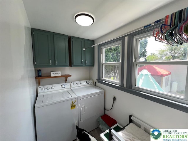532 6th St, Whitehall Twp, PA 18052 - laundry area with cabinet space and washer and dryer