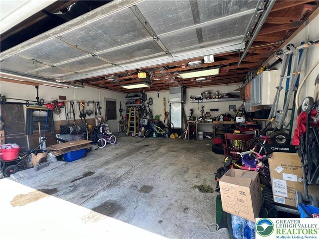 532 6th St, Whitehall Twp, PA 18052 - garage with a workshop area