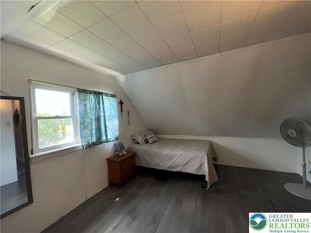532 6th St, Whitehall Twp, PA 18052 - bedroom featuring wood finished floors and vaulted ceiling