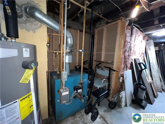 532 6th St, Whitehall Twp, PA 18052 - utilities with water heater and a heating unit