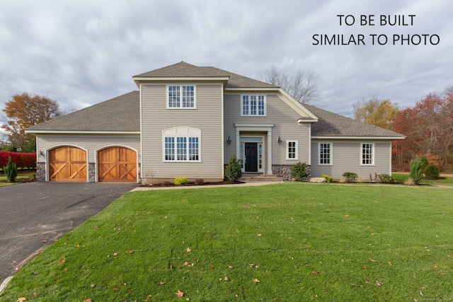 front of property with a front yard