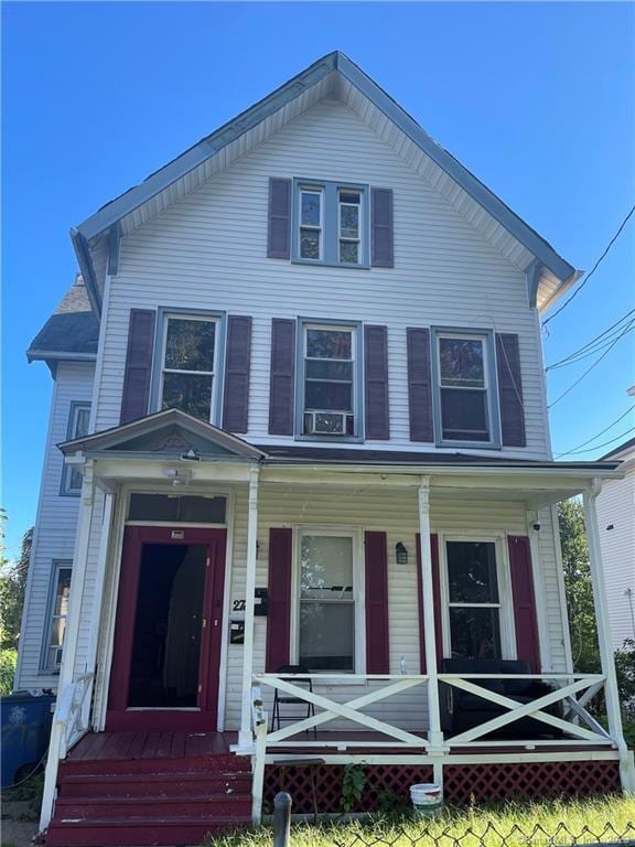 view of front of home with a porch