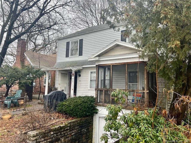 view of front of home