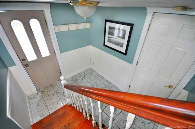 entryway featuring tile patterned floors