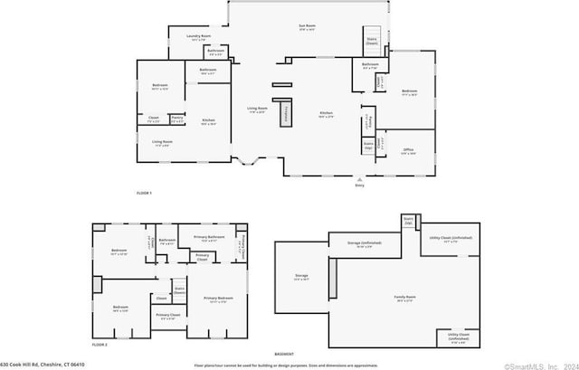630 Cook Hill Rd, Cheshire, CT 06410 - view of property floor plan