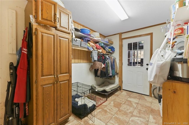 spacious closet featuring light tile floors