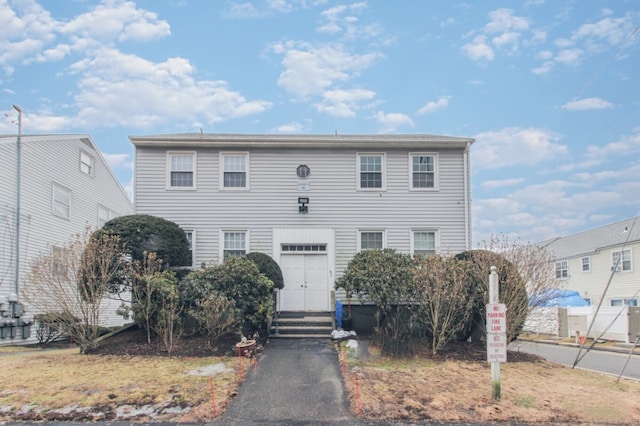 view of colonial home