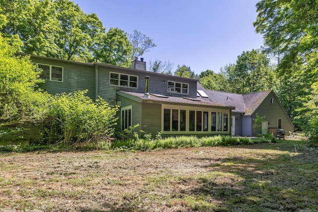 view of rear view of property