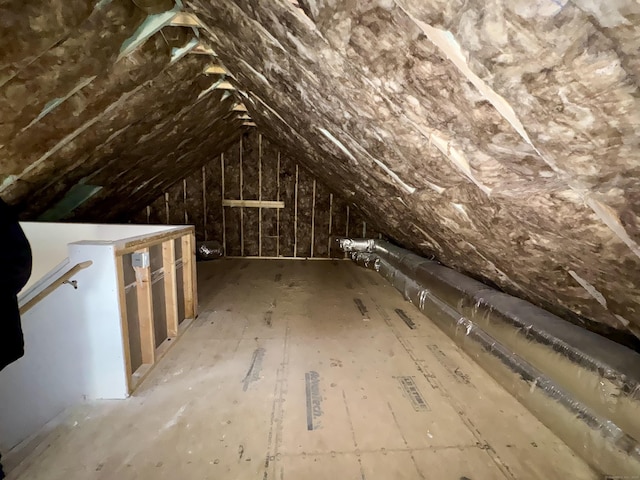 view of attic