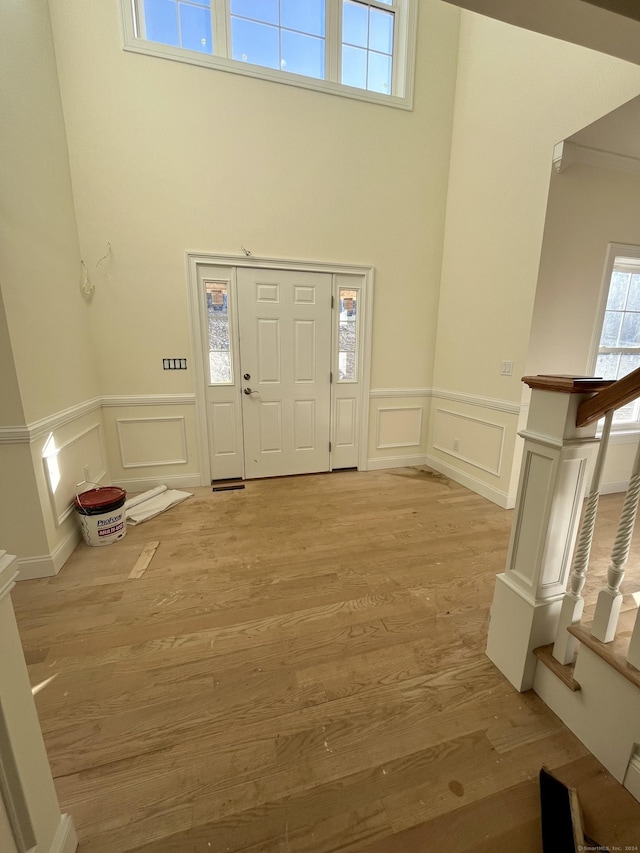 entryway featuring light wood-type flooring