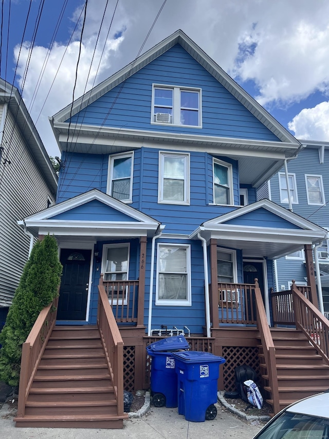 view of front of home with a porch