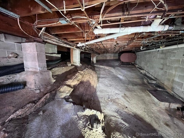 view of basement