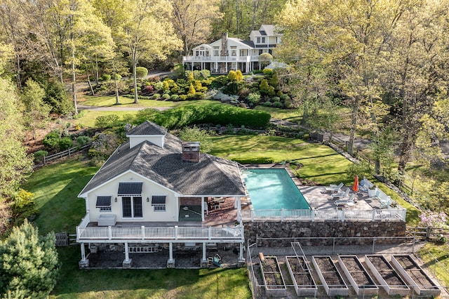 birds eye view of property