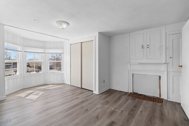 interior space featuring light wood-type flooring