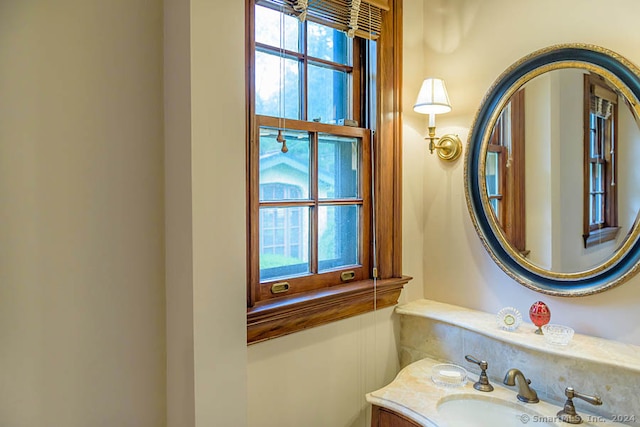 bathroom featuring vanity