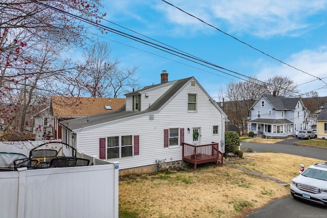 exterior space with a yard