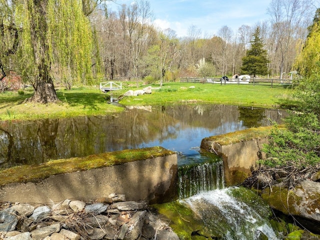 view of property's community featuring a water view