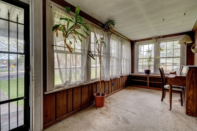 view of sunroom