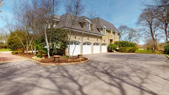 view of home's exterior featuring a garage