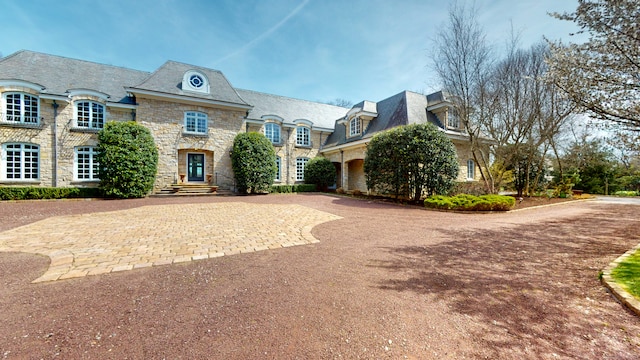 view of french country style house