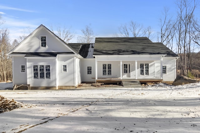 view of front of house featuring covered porch